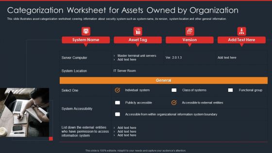 Data Safety Initiatives Categorization Worksheet For Assets Owned By Organization Themes PDF Data Safety Initiatives Categorization Worksheet For Assets Owned By Organization Themes PDF