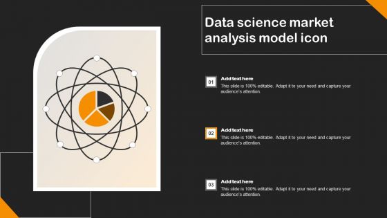Data Science Market Analysis Model Icon Demonstration PDF