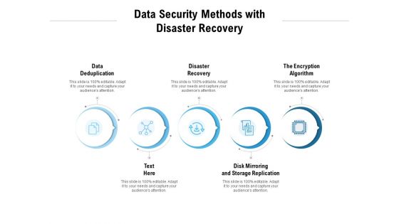 Data Security Methods With Disaster Recovery Ppt PowerPoint Presentation Pictures Vector