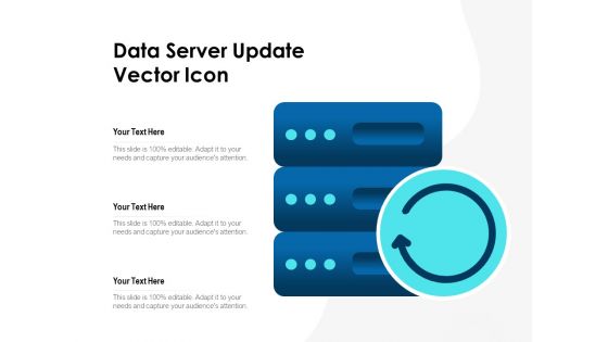 Data Server Update Vector Icon Ppt PowerPoint Presentation Layouts Microsoft PDF