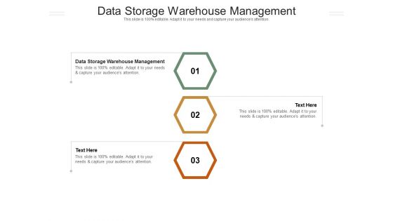 Data Storage Warehouse Management Ppt PowerPoint Presentation Outline Backgrounds Cpb Pdf