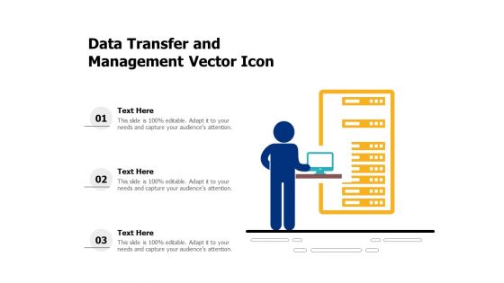 Data Transfer And Management Vector Icon Ppt PowerPoint Presentation Gallery Display PDF