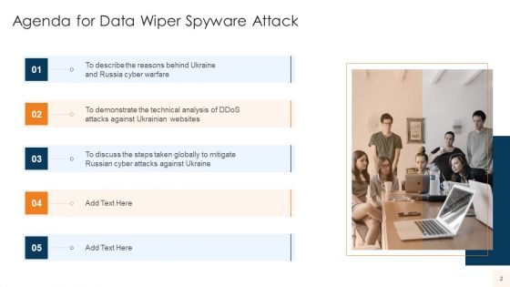 Data Wiper Spyware Attack Ppt PowerPoint Presentation Complete Deck With Slides