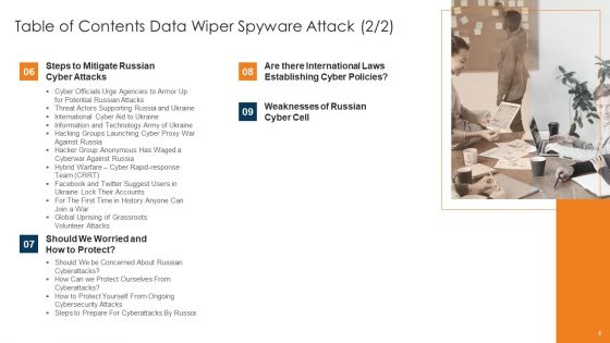 Data Wiper Spyware Attack Ppt PowerPoint Presentation Complete Deck With Slides