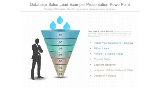 Database Sales Lead Example Presentation Powerpoint
