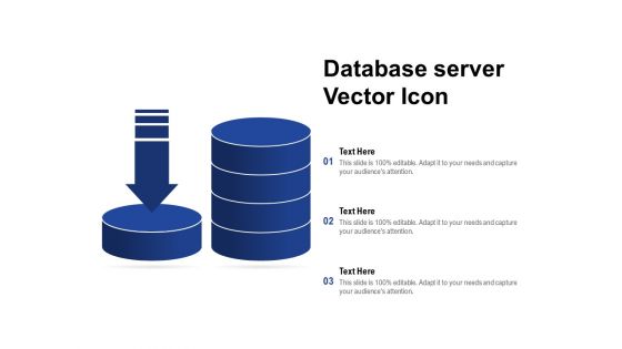 Database Server Vector Icon Ppt PowerPoint Presentation Slides Guidelines