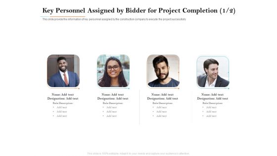 Deal Assessment Key Personnel Assigned By Bidder For Project Completion Designation Introduction PDF