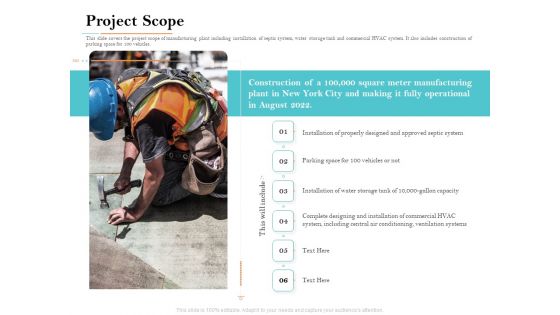 Deal Assessment Project Scope Ppt Visual Aids Show PDF