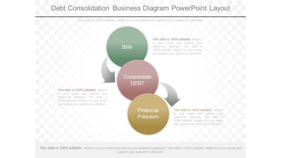 Debt Consolidation Business Diagram Powerpoint Layout Debt Consolidation Business Diagram Powerpoint Layout