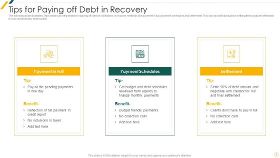 Debt Recovery Ppt PowerPoint Presentation Complete Deck With Slides