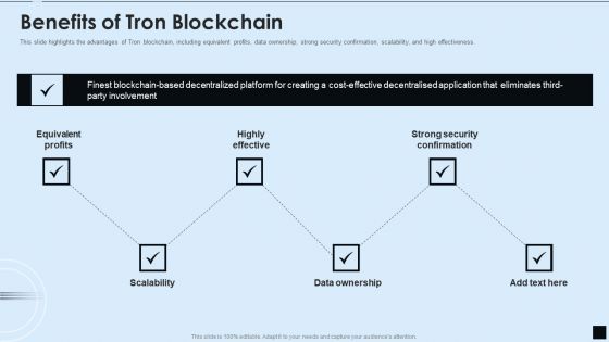 Decentralized Applications IT Benefits Of Tron Blockchain Background PDF Decentralized Applications IT Benefits Of Tron Blockchain Background PDF