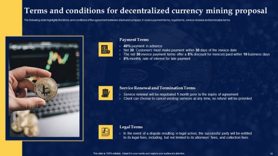 Decentralized Currency Mining Proposal Ppt PowerPoint Presentation Complete Deck With Slides