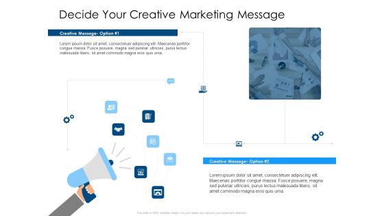 Decide Your Creative Marketing Message Mockup PDF