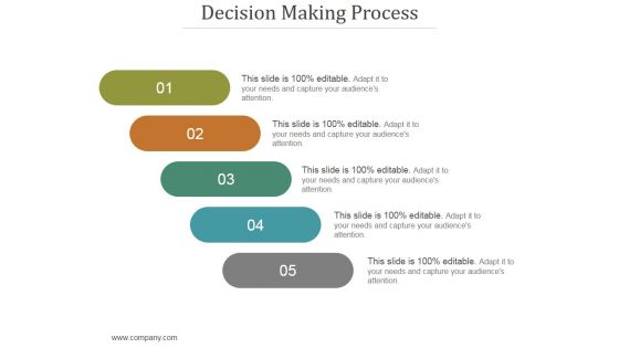 Decision Making Process Ppt PowerPoint Presentation Example File