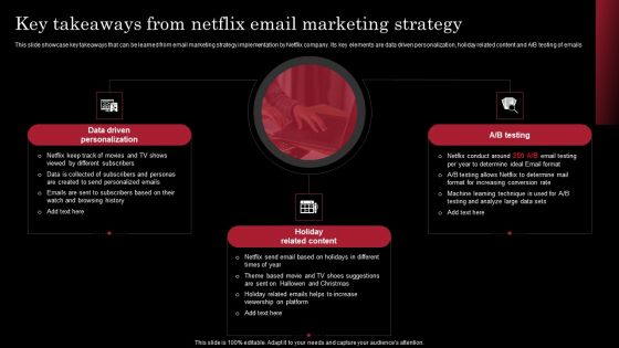 Decoding Netflix Strategies Drives OTT Market Dominance Key Takeaways From Netflix Email Marketing Ideas PDF