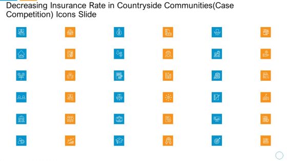 Decreasing Insurance Rate In Countryside Communities Case Competition Icons Slide Sample PDF