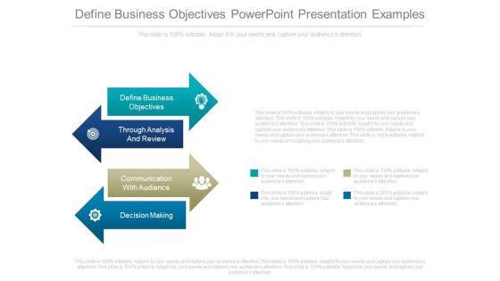 Define Business Objectives Powerpoint Presentation Examples