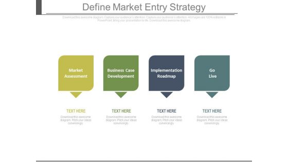 Define Market Entry Strategy Ppt Slides