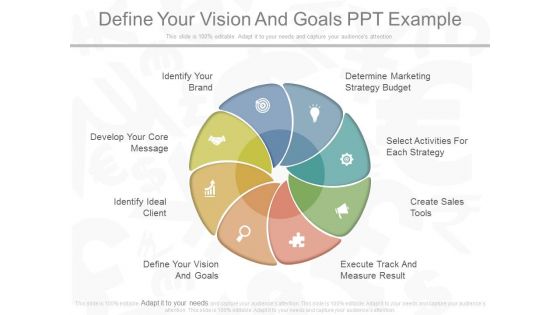 Define Your Vision And Goals Ppt Example