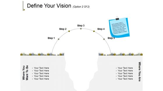 Define Your Vision Template 2 Ppt PowerPoint Presentation Portfolio Demonstration