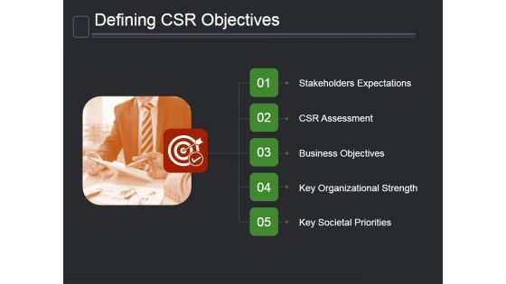 Defining Csr Objectives Ppt PowerPoint Presentation Slides
