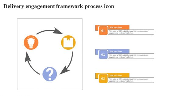 Delivery Engagement Framework Process Icon Introduction PDF
