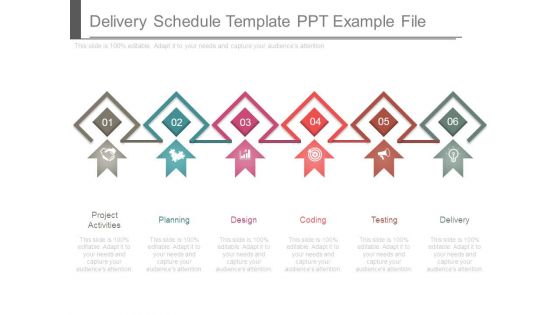 Delivery Schedule Template Ppt Example File