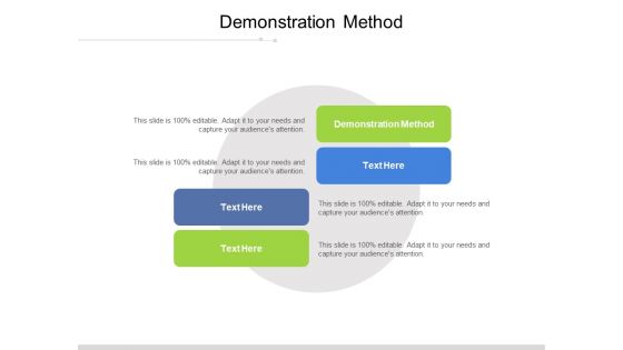 Demonstration Method Ppt PowerPoint Presentation Professional Guidelines Cpb Pdf