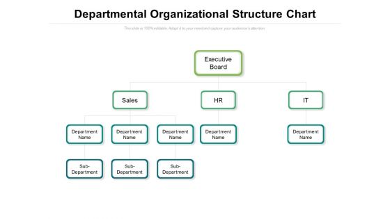 Departmental Organizational Structure Chart Ppt PowerPoint Presentation File Portfolio