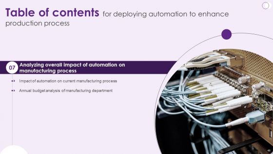 Deploying Automation To Enhance Production Process Ppt PowerPoint Presentation Complete Deck With Slides