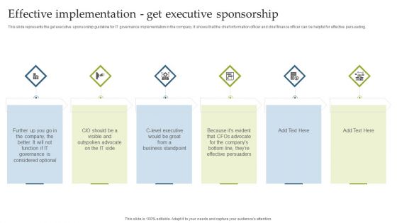 Deploying EGIT To Ensure Optimum Risk Management Effective Implementation Get Executive Sponsorship Inspiration PDF Deploying EGIT To Ensure Optimum Risk Management Effective Implementation Get Executive Sponsorship Inspiration PDF