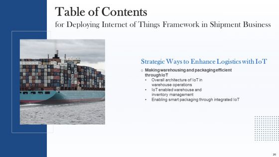 Deploying Internet Of Things Framework In Shipment Business Ppt PowerPoint Presentation Complete With Slides