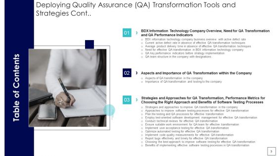 Deploying Quality Assurance QA Transformation Tools And Strategies Ppt PowerPoint Presentation Complete Deck With Slides