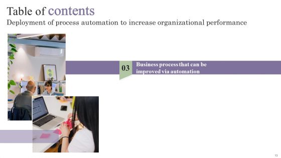 Deployment Of Process Automation To Increase Organisational Performance Wd Ppt PowerPoint Presentation Complete Deck With Slides