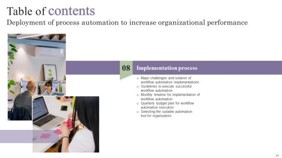 Deployment Of Process Automation To Increase Organisational Performance Wd Ppt PowerPoint Presentation Complete Deck With Slides