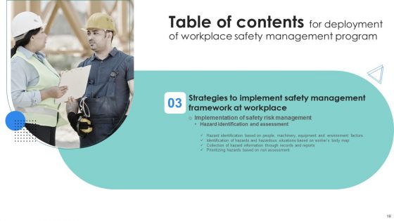 Deployment Of Workplace Safety Management Program Ppt PowerPoint Presentation Complete Deck With Slides