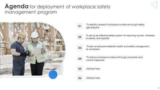 Deployment Of Workplace Safety Management Program Ppt PowerPoint Presentation Complete Deck With Slides
