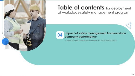 Deployment Of Workplace Safety Management Program Ppt PowerPoint Presentation Complete Deck With Slides
