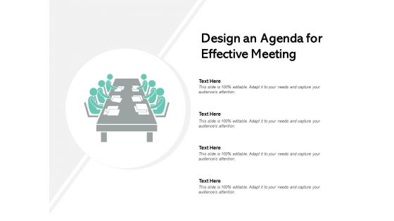 Design An Agenda For Effective Meeting Ppt PowerPoint Presentation Show Template