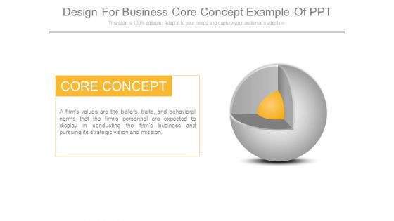 Design For Business Core Concept Example Of Ppt