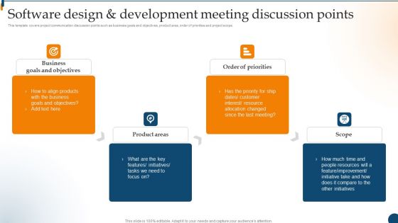 Design Software Playbook Engineers Software Design Development Meeting Discussion Points Slides PDF Design Software Playbook Engineers Software Design Development Meeting Discussion Points Slides PDF