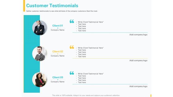 Designing Great Client Experience Action Plan Customer Testimonials Ppt PowerPoint Presentation Model Graphics PDF