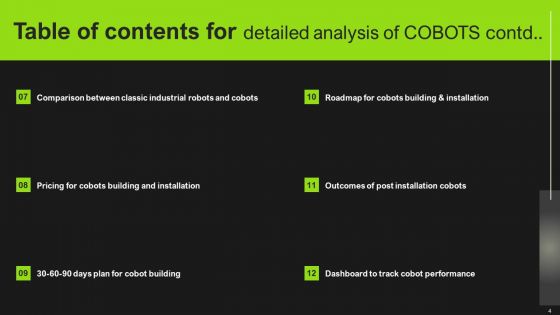 Detailed Analysis Of Cobots Ppt PowerPoint Presentation Complete Deck With Slides