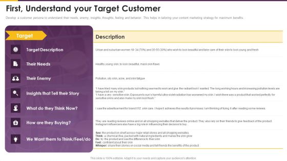 Detailed Guide Consumer Journey Marketing First Understand Your Target Customer Elements PDF