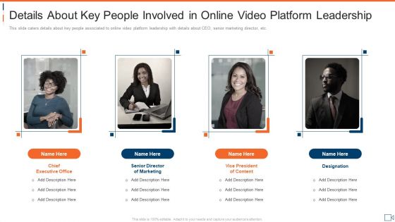 Details About Key People Involved In Online Video Platform Leadership Topics PDF