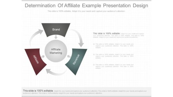 Determination Of Affiliate Example Presentation Design