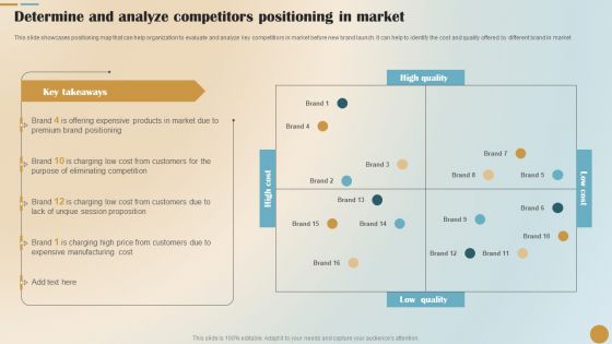 Determine And Analyze Competitors Positioning In Market Demonstration PDF