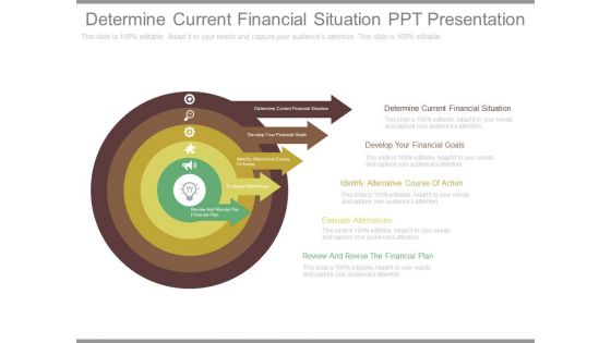 Determine Current Financial Situation Ppt Presentation