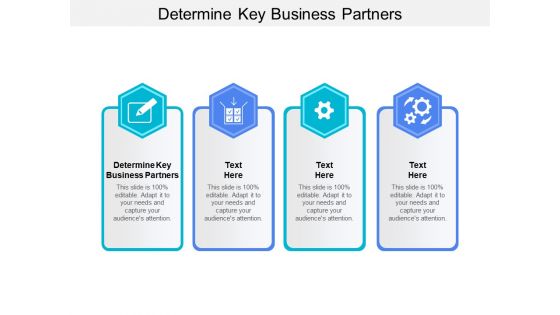 Determine Key Business Partners Ppt PowerPoint Presentation Inspiration Icon Cpb