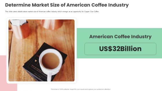 Determine Market Size Of American Coffee Industry Infographics PDF